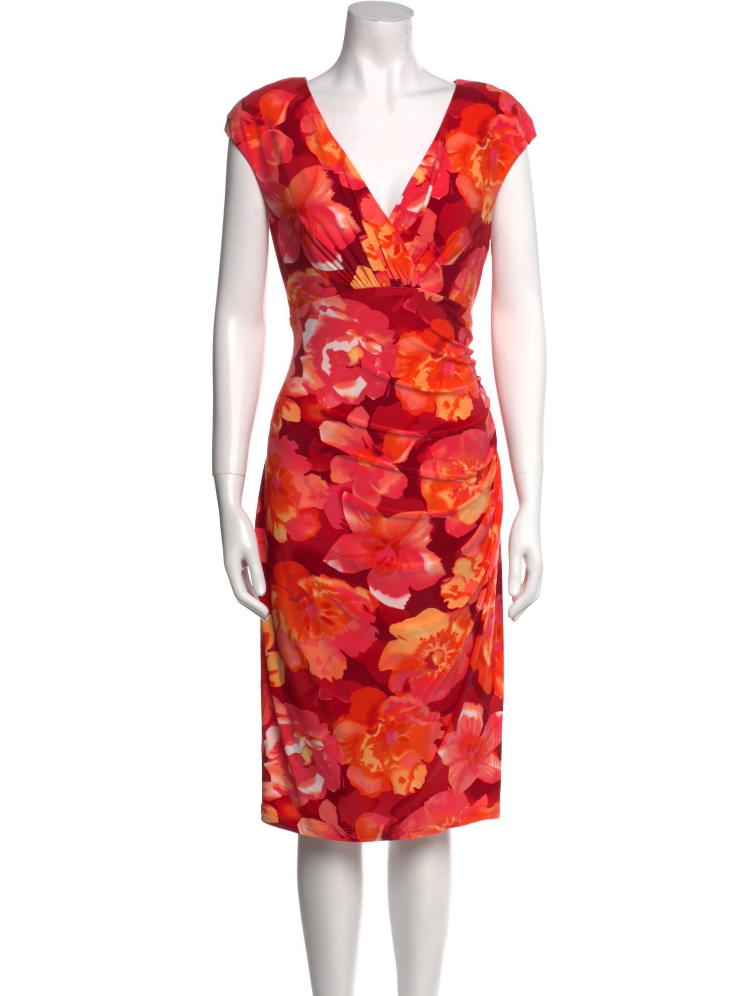 Ralph Lauren Collection Floral Print Knee-Length Dress