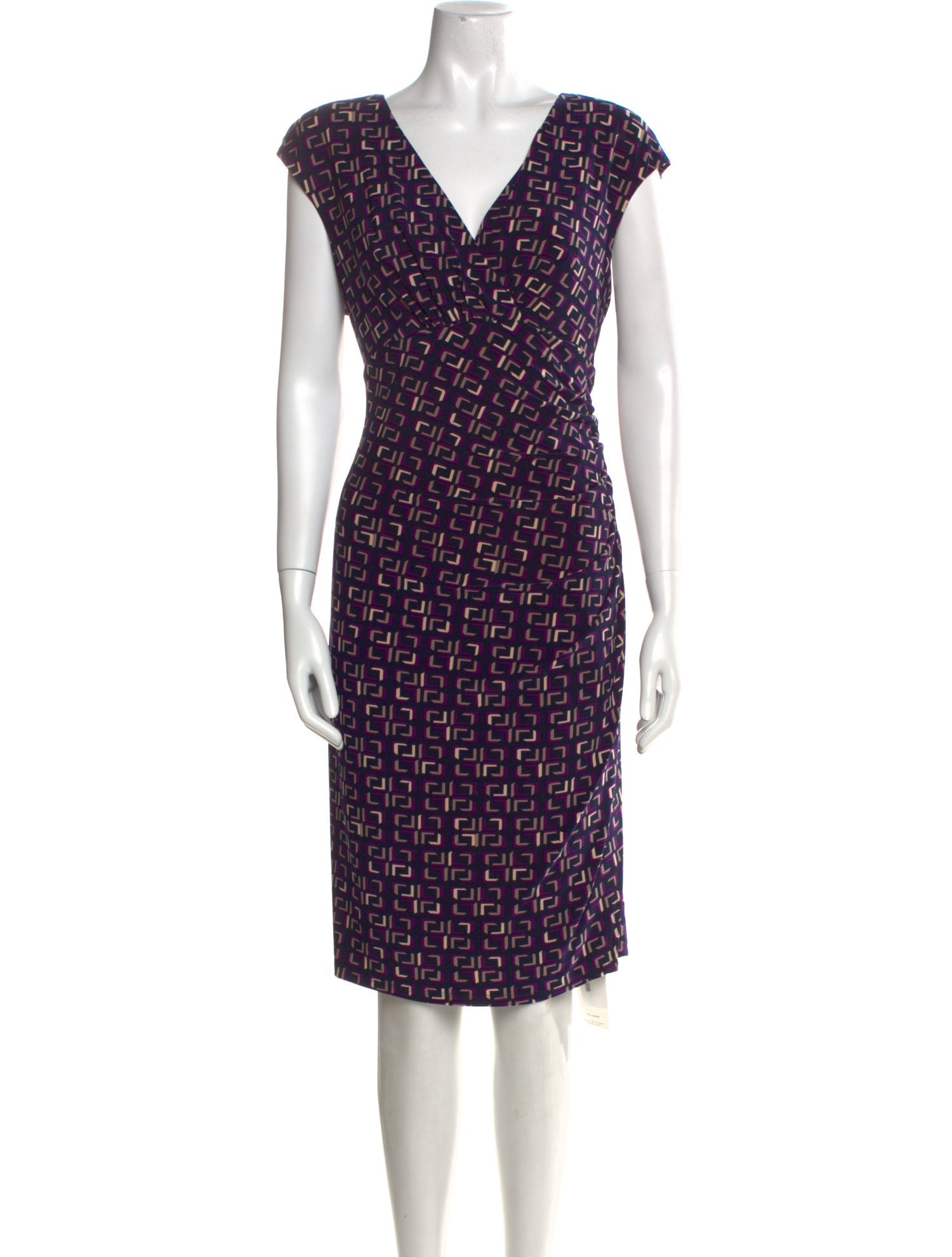 Ralph Lauren Collection Printed Knee-Length Dress w/ Tags