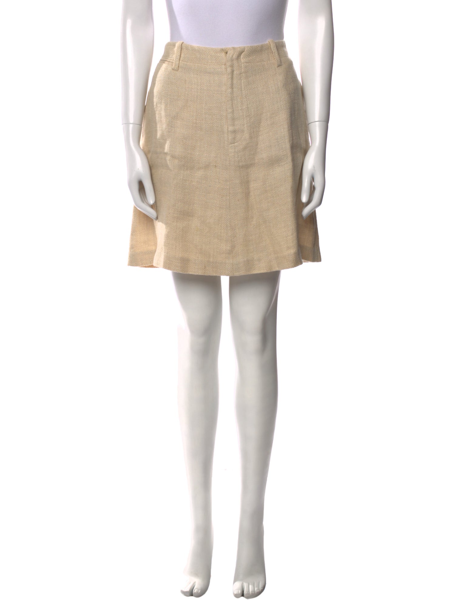 Ralph Lauren Collection Linen Mini Skirt