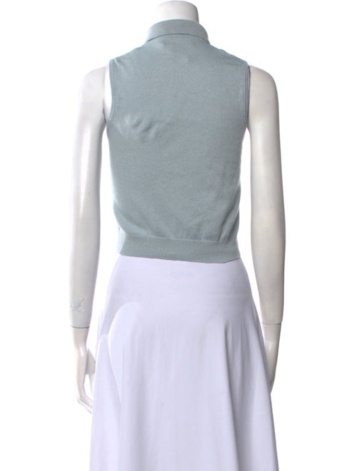 Ralph Lauren Collection Silk Sleeveless Crop Top
