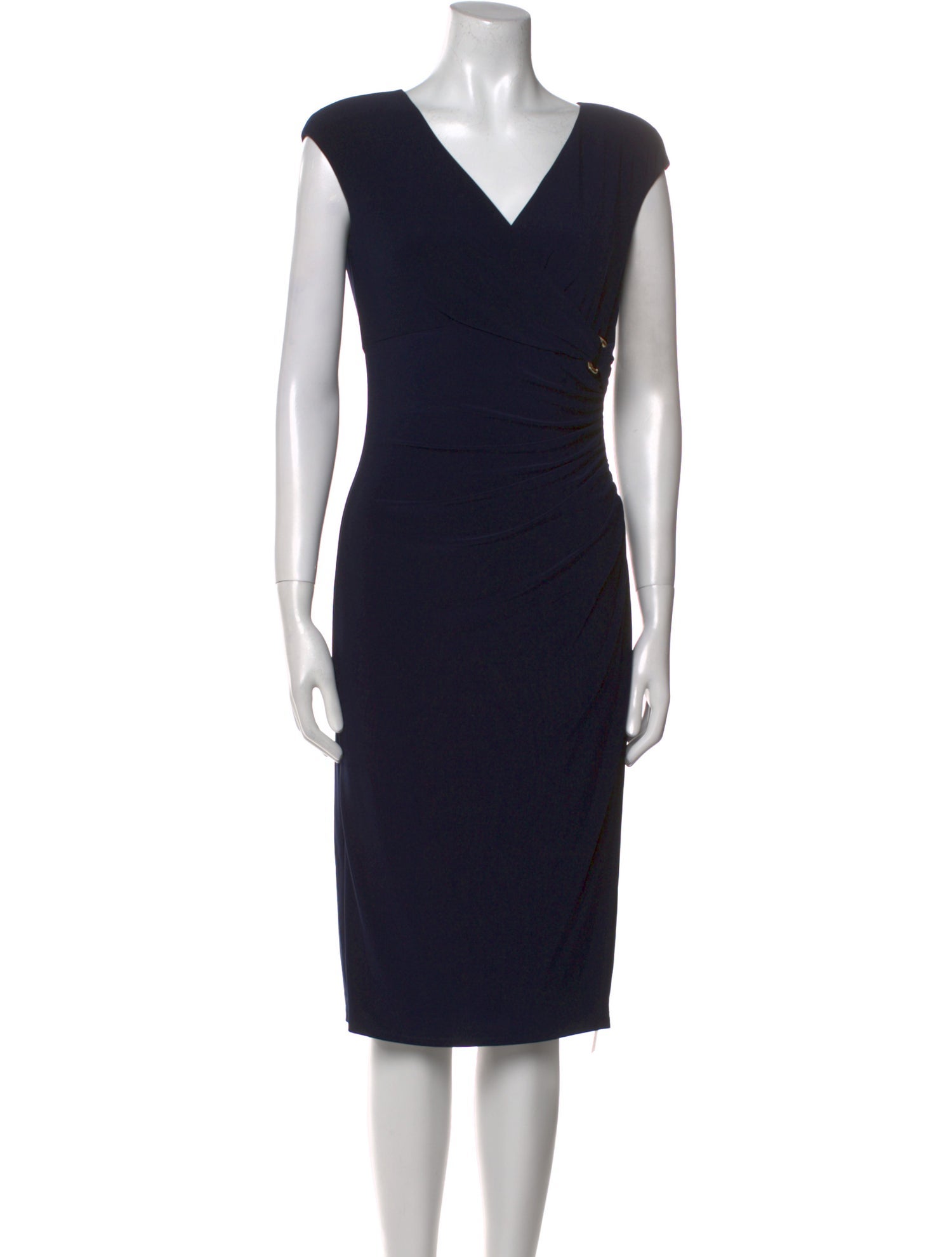 Ralph Lauren Collection V-Neck Knee-Length Dress