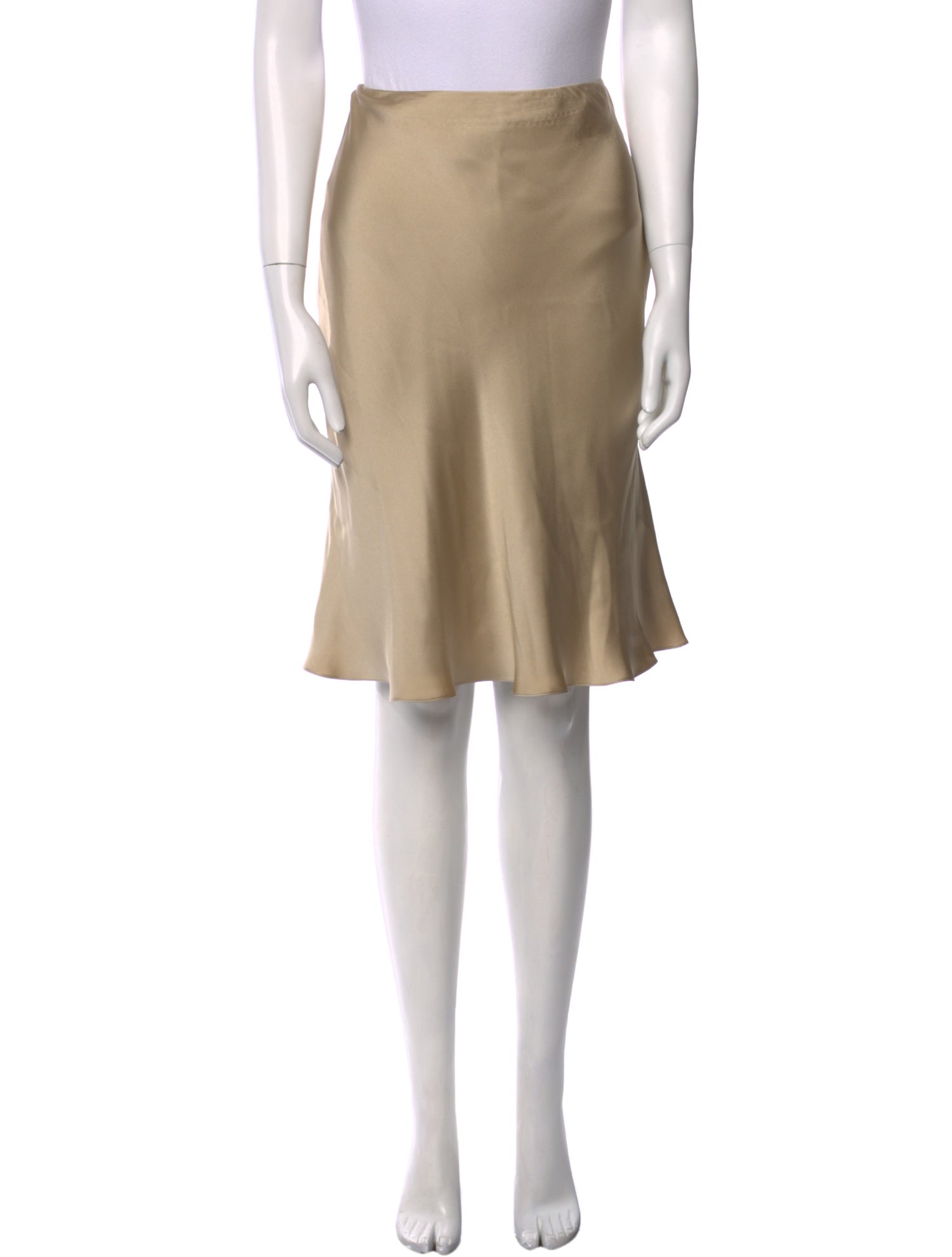Ralph Lauren Collection Silk Knee-Length Skirt
