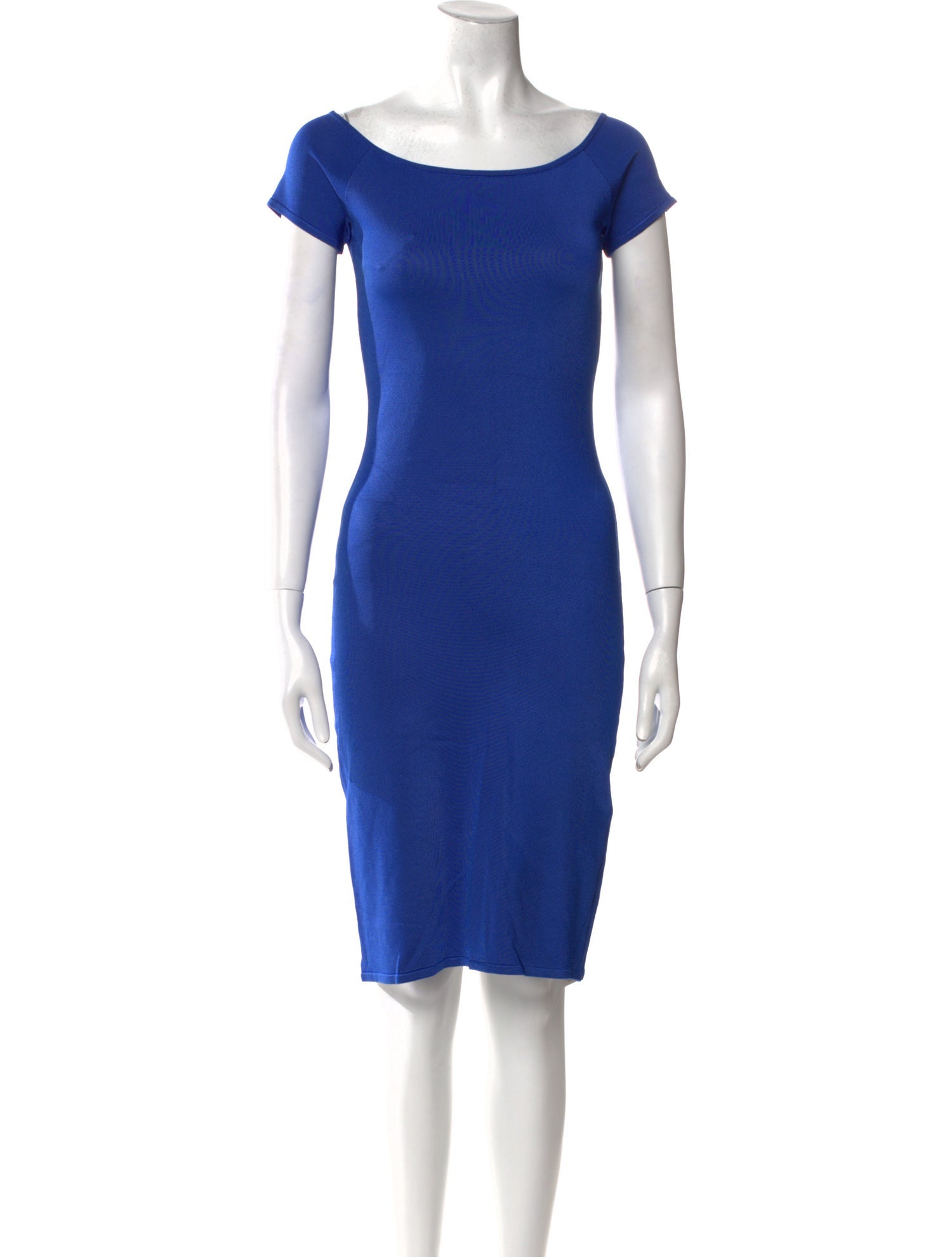 Ralph Lauren Collection Bateau Neckline Mini Dress