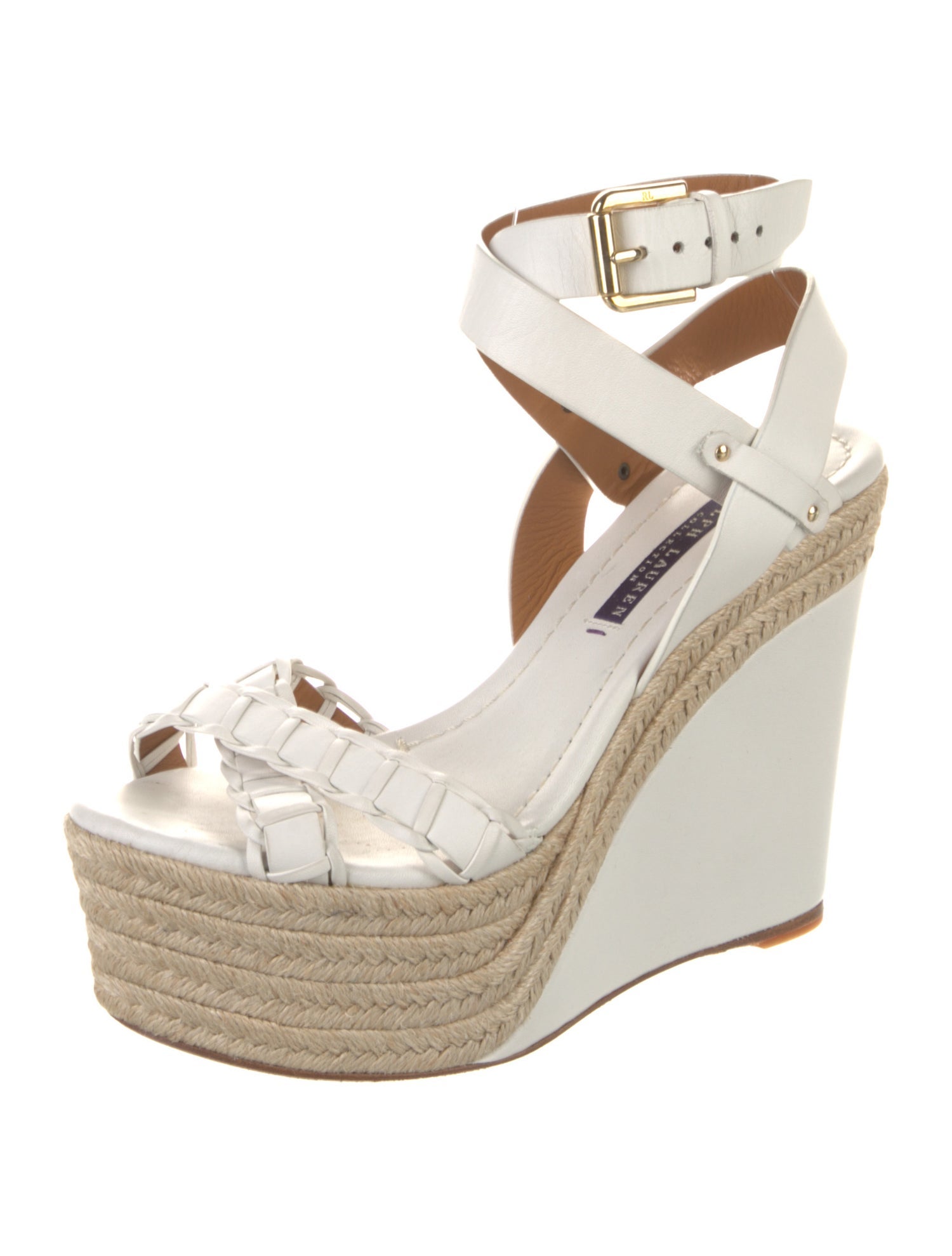 Ralph Lauren Collection Leather Espadrilles