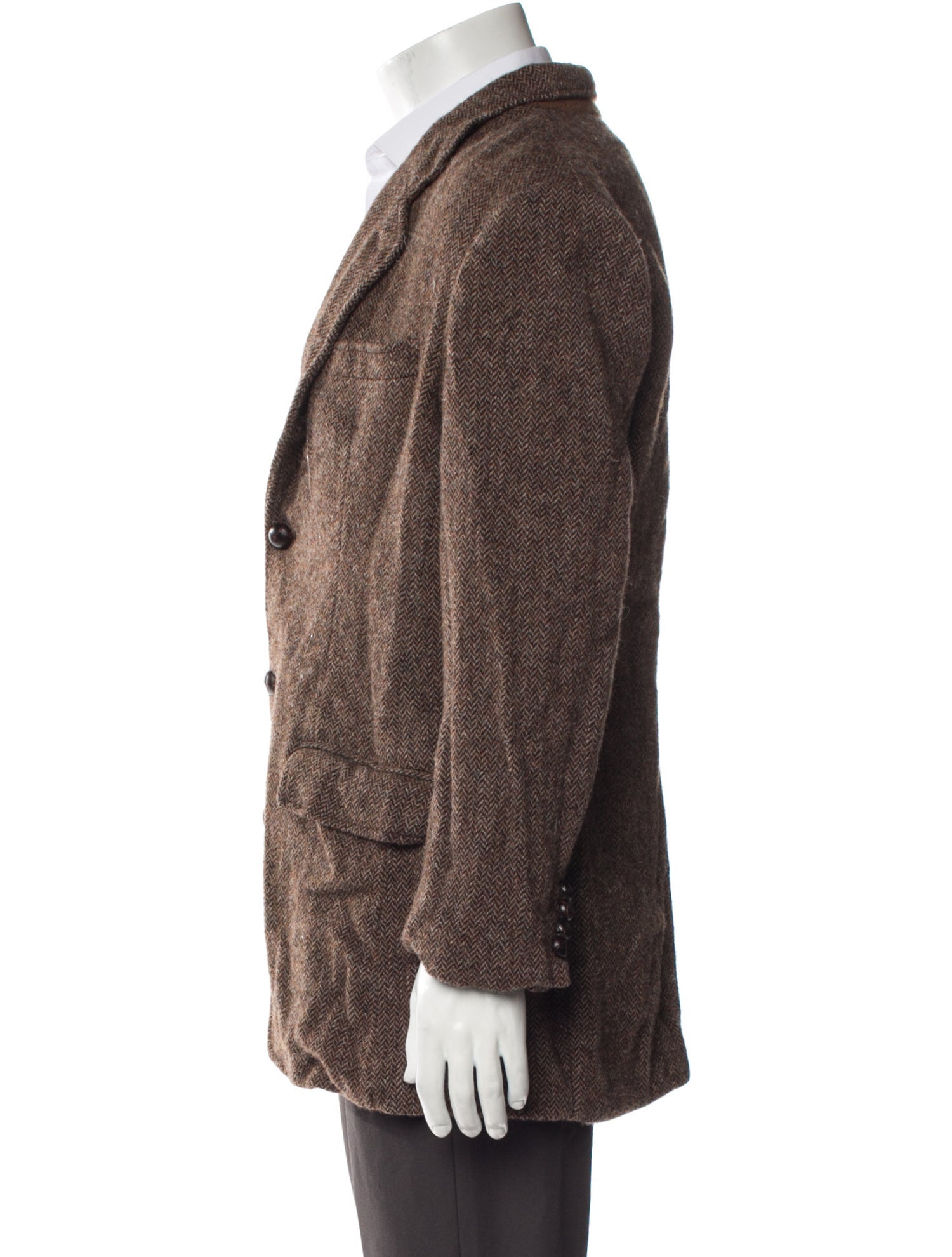 Polo Ralph Lauren Wool Plaid Print Peacoat