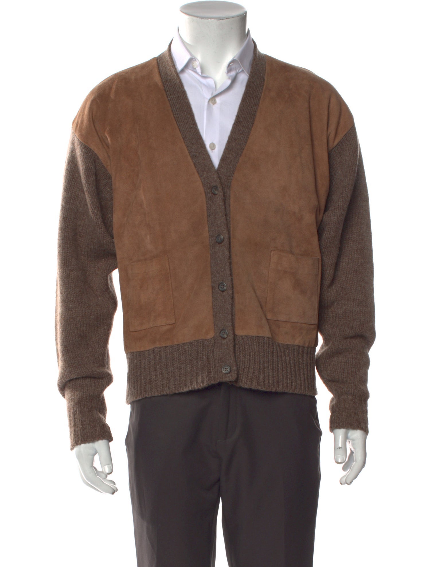 Polo Ralph Lauren Wool Colorblock Pattern Cardigan