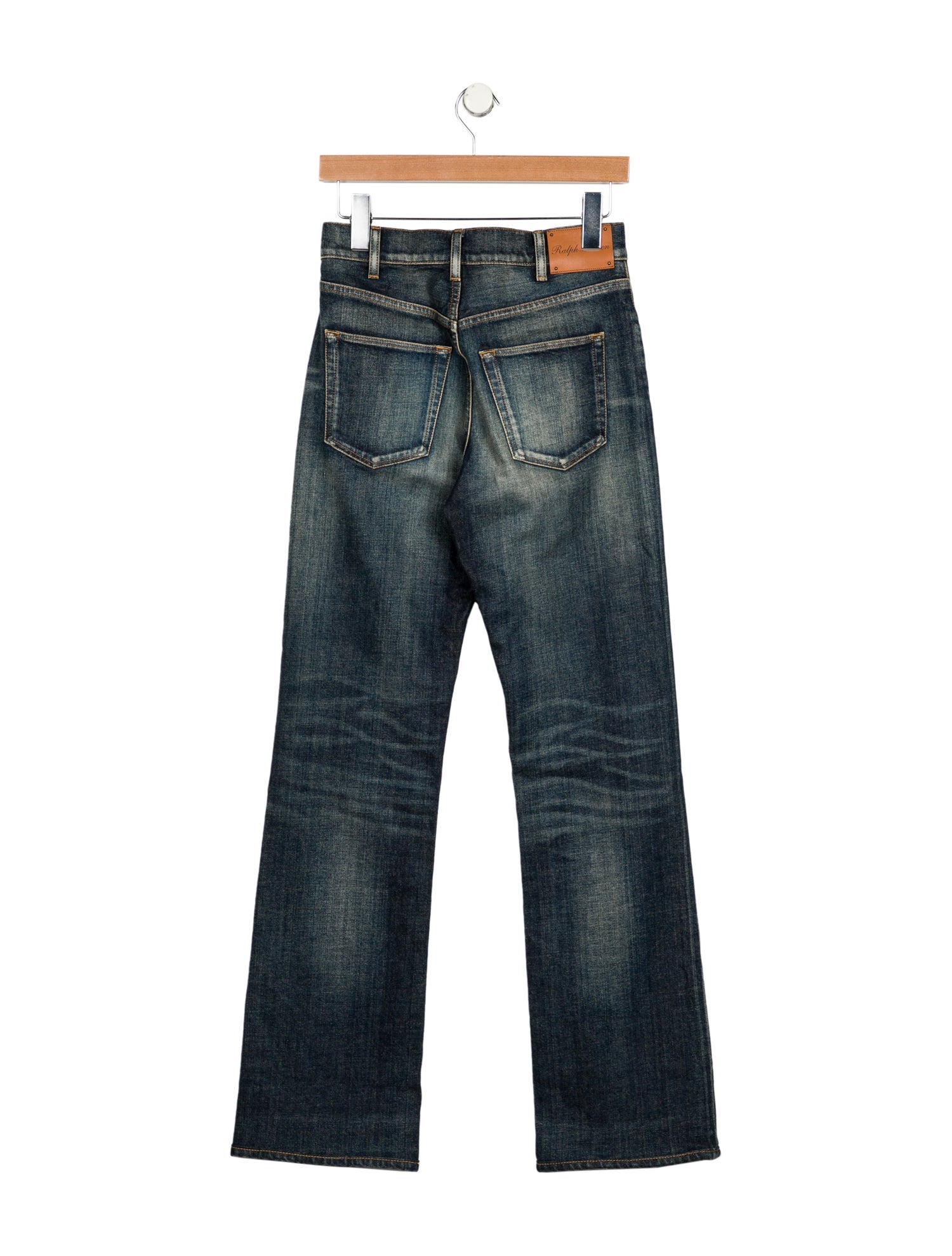 Ralph Lauren Collection Mid-Rise Wide Leg Jeans