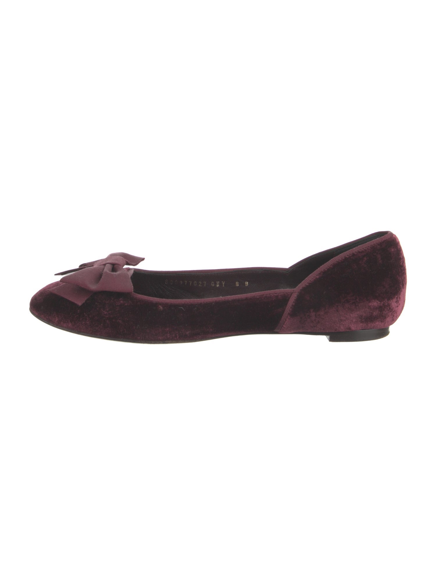 Ralph Lauren Collection Velvet Colorblock Pattern Ballet Flats