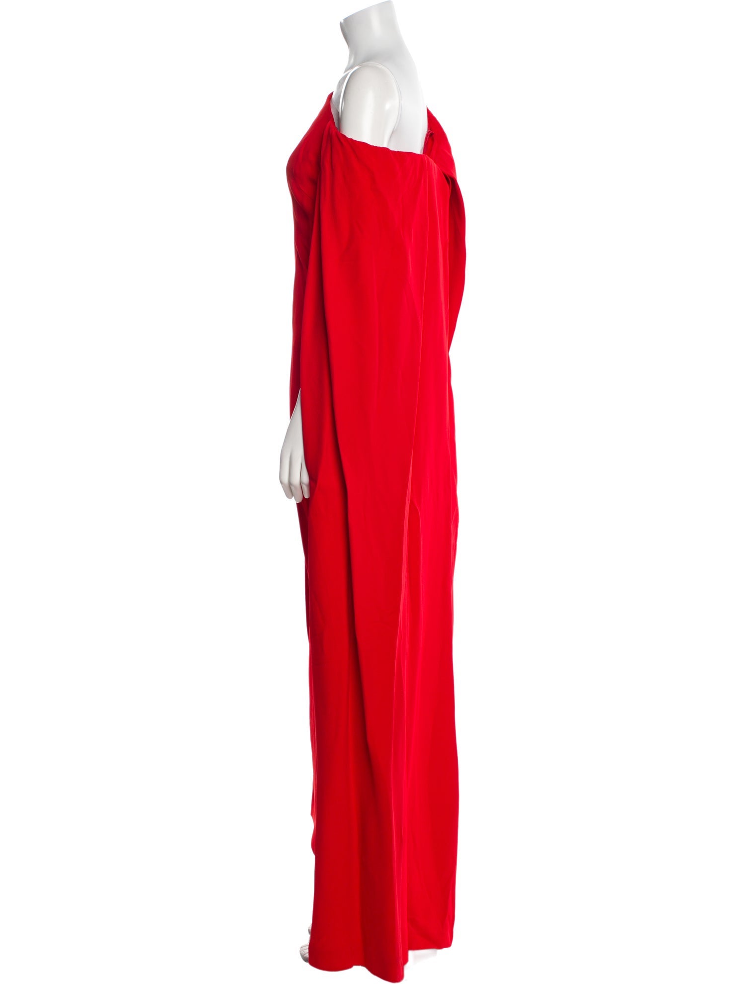 Ralph Lauren Collection One-Shoulder Midi Length Dress