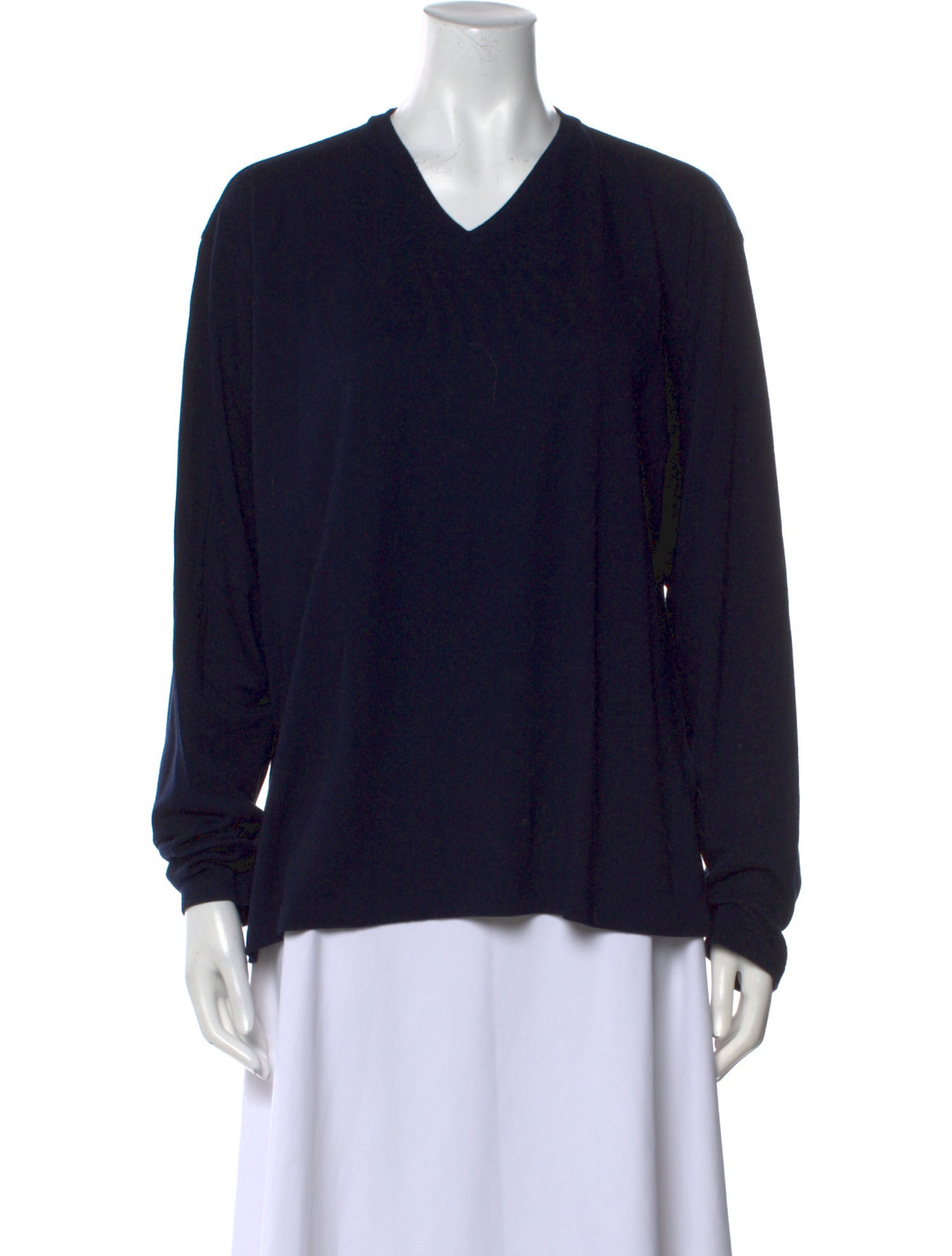 Ralph Lauren Collection V-Neck Long Sleeve Blouse