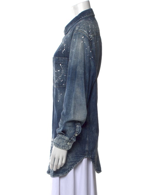 Ralph Lauren Collection Long Sleeve Button-Up Top