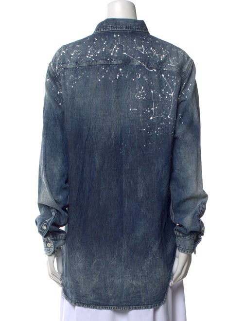 Ralph Lauren Collection Long Sleeve Button-Up Top