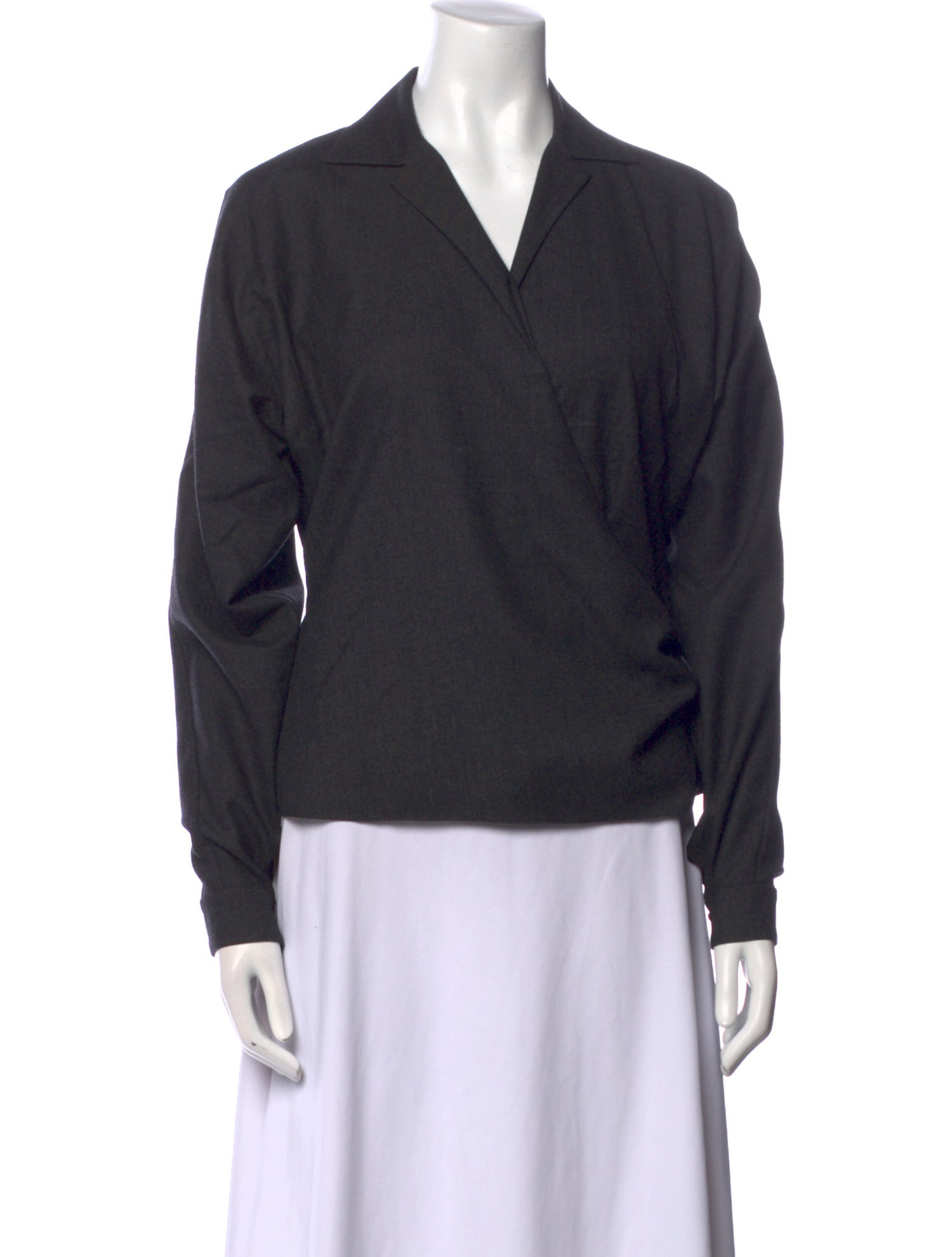 Ralph Lauren Collection Wool V-Neck Sweatshirt