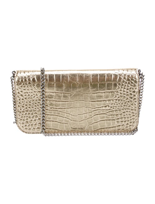 Lauren Ralph Lauren Embossed Leather Shoulder Bag