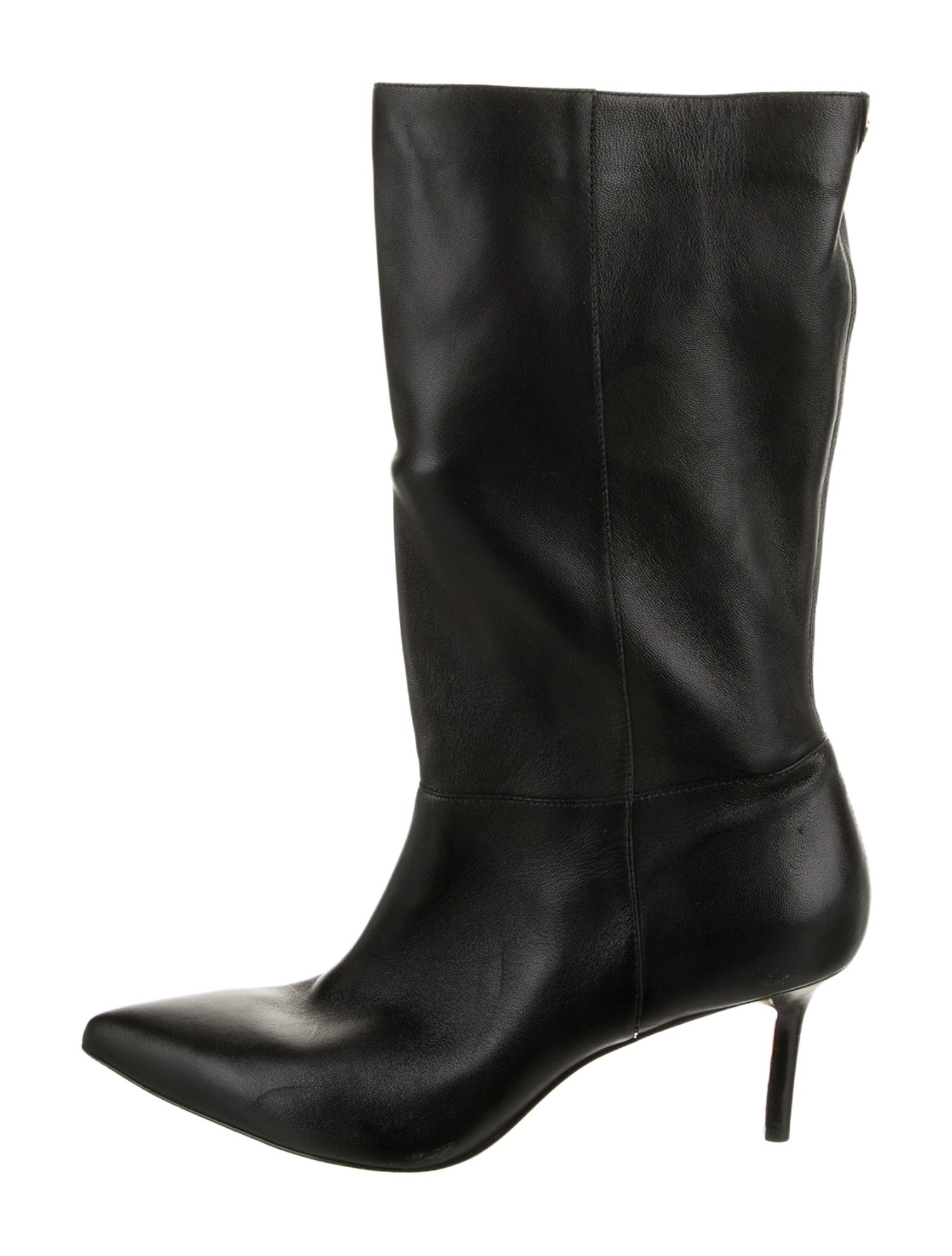 Ralph Lauren Collection Leather Leather Trim Embellishment Boots