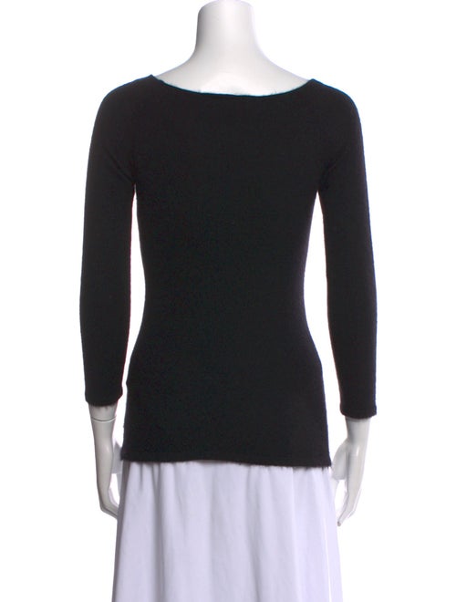 Ralph Lauren Collection Scoop Neck Three-Quarter Sleeve T-Shirt