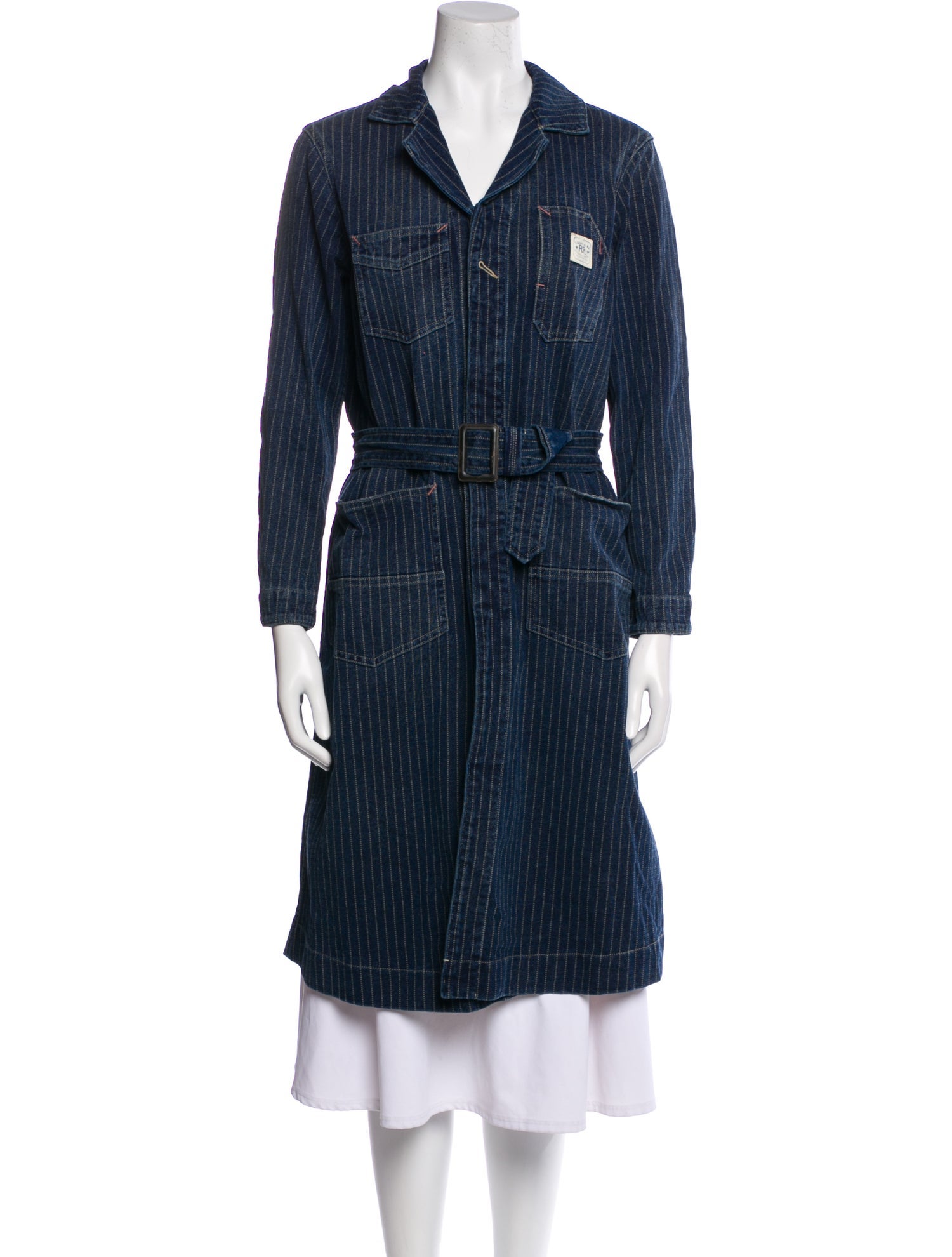 Ralph Lauren Collection Striped Trench Coat