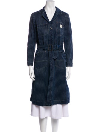 Ralph Lauren Collection Striped Trench Coat
