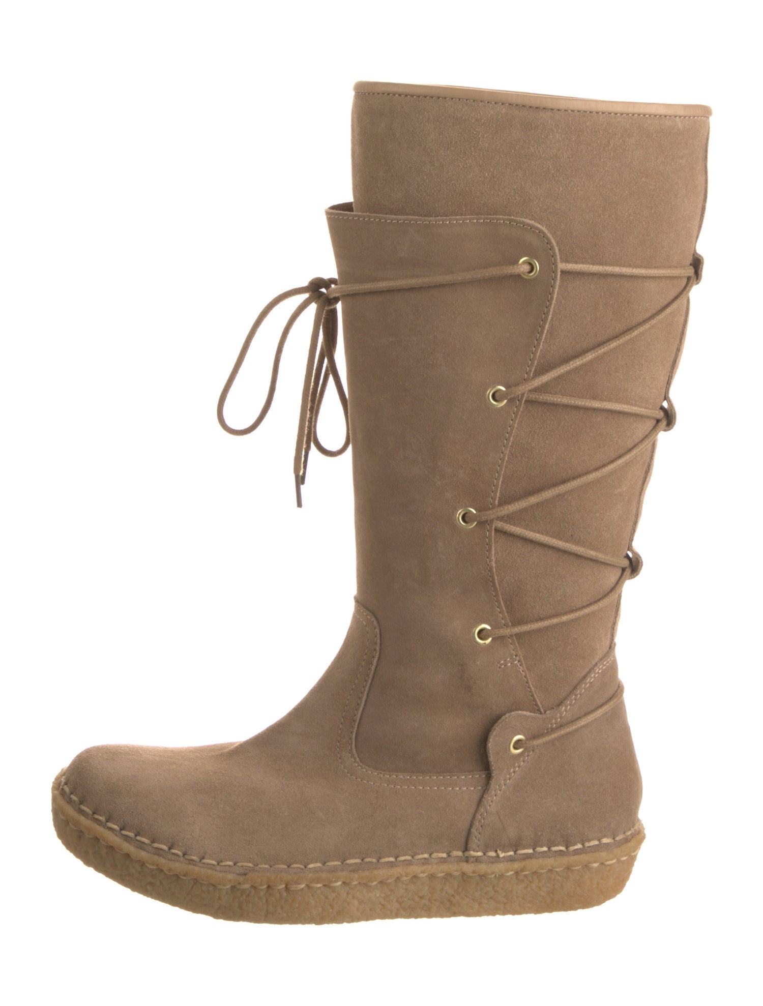 Ralph Lauren Collection Suede Lace-Up Boots
