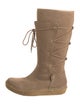 Ralph Lauren Collection Suede Lace-Up Boots