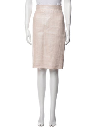 Ralph Lauren Collection Linen Knee-Length Skirt