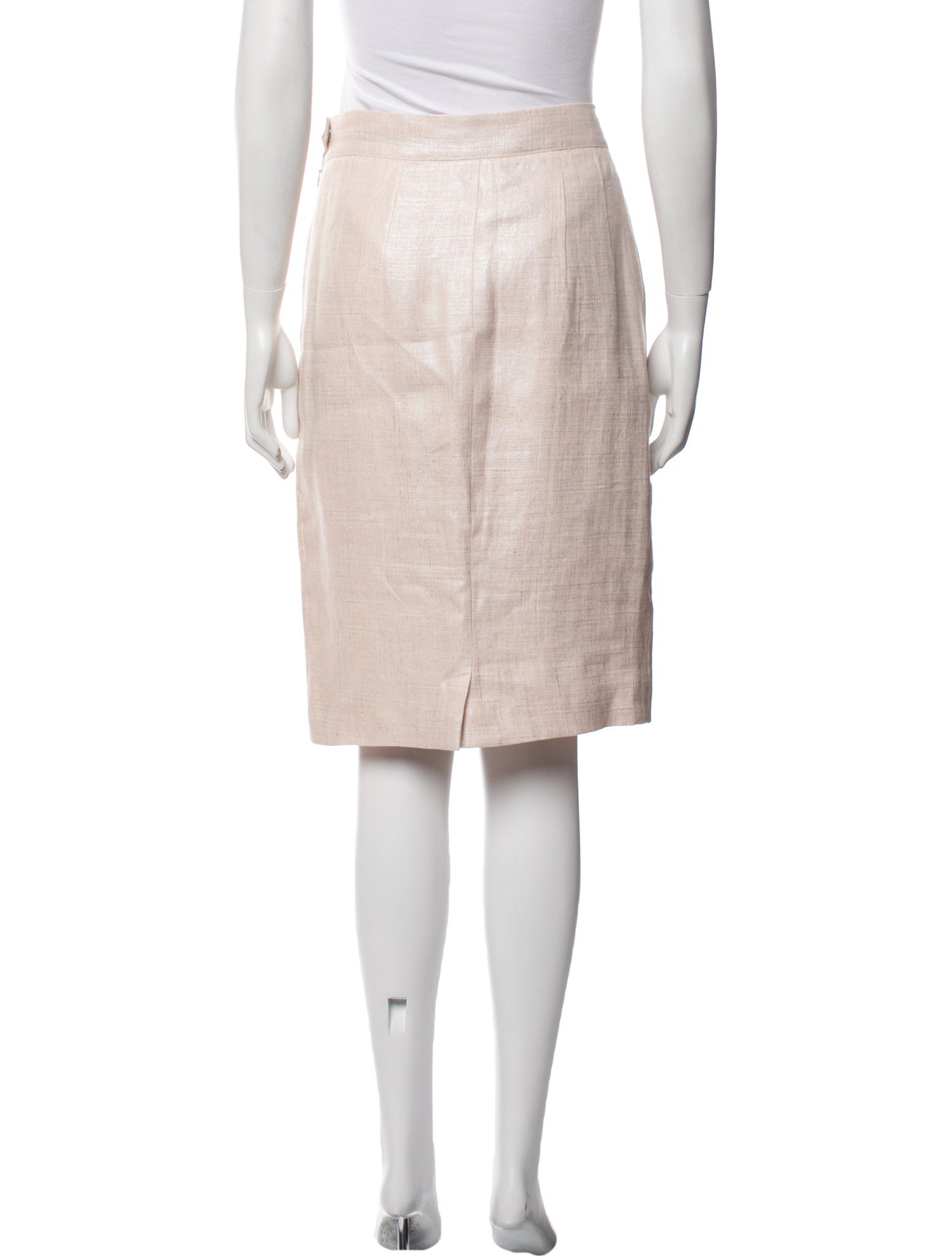 Ralph Lauren Collection Linen Knee-Length Skirt