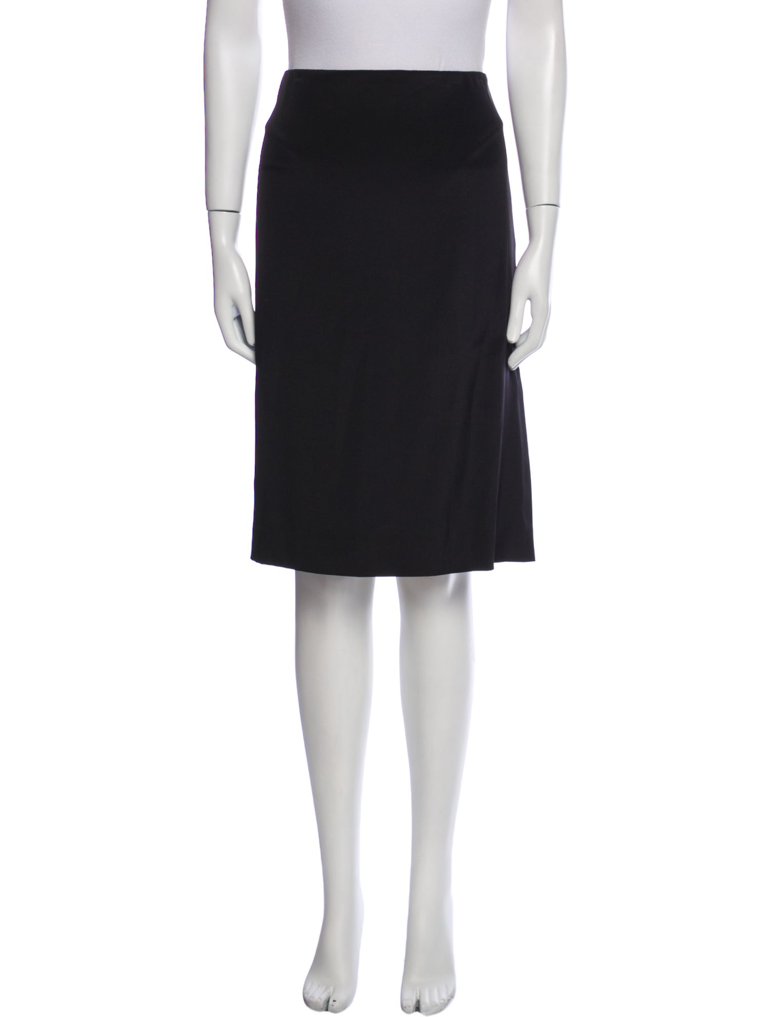 Ralph Lauren Collection Silk Knee-Length Skirt