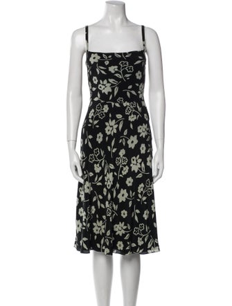 Ralph Lauren Collection Silk Midi Length Dress