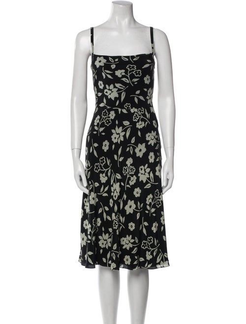 Ralph Lauren Collection Silk Midi Length Dress