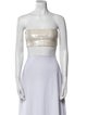 Ralph Lauren Collection Sequin Strapless Crop Top