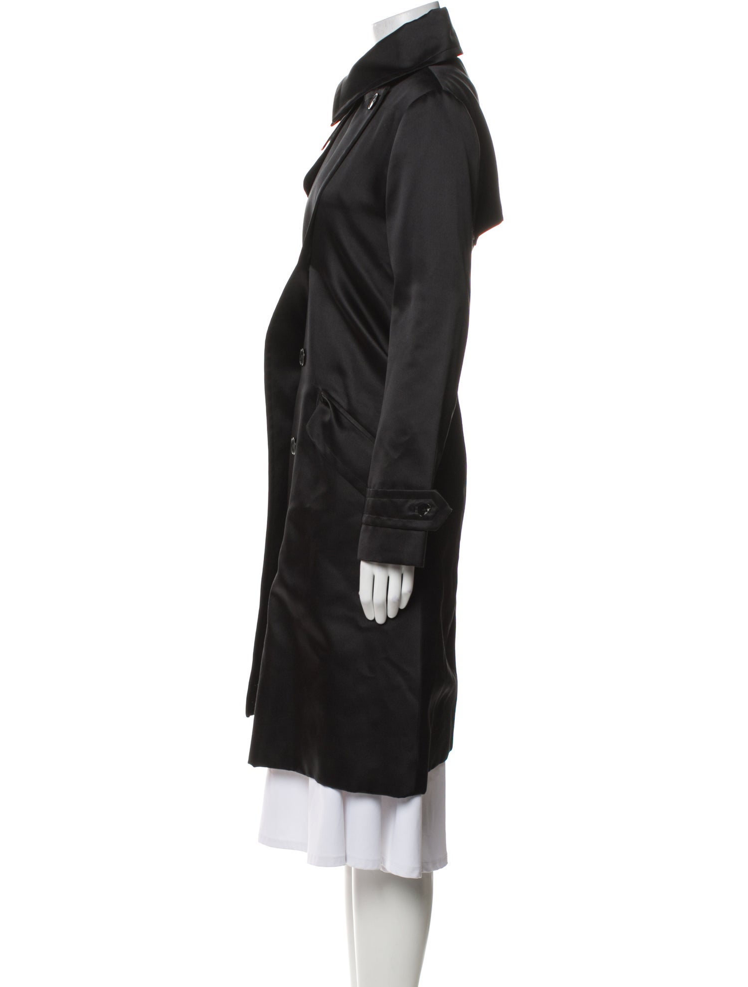 Ralph Lauren Collection Silk Trench Coat