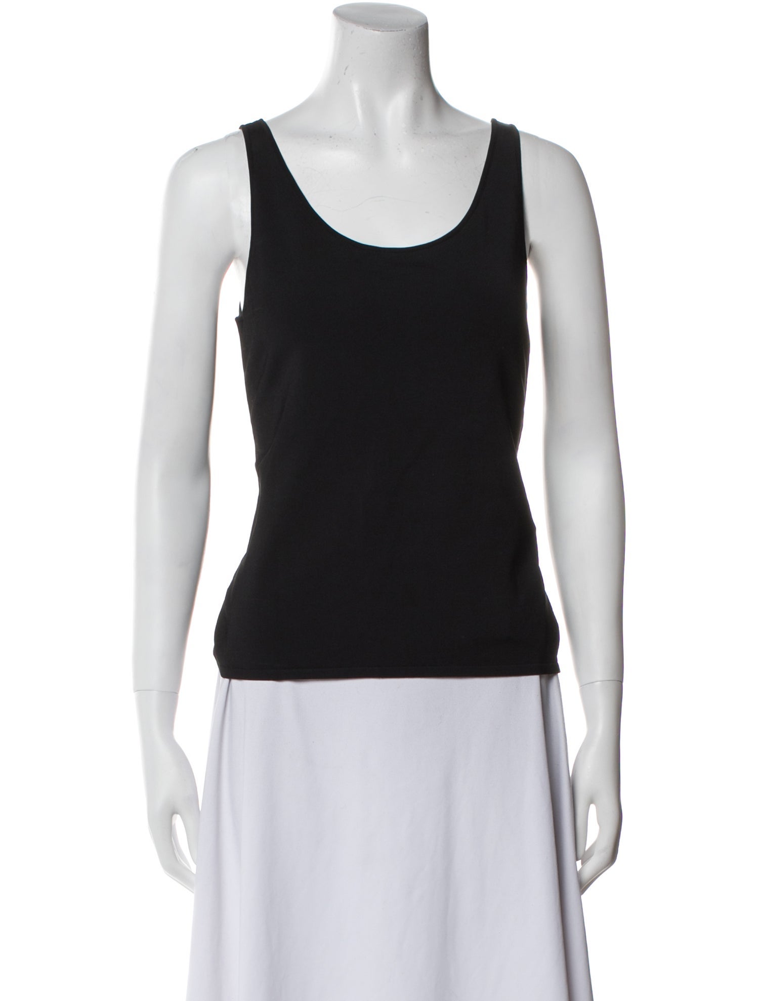 Ralph Lauren Collection Scoop Neck Sleeveless Top