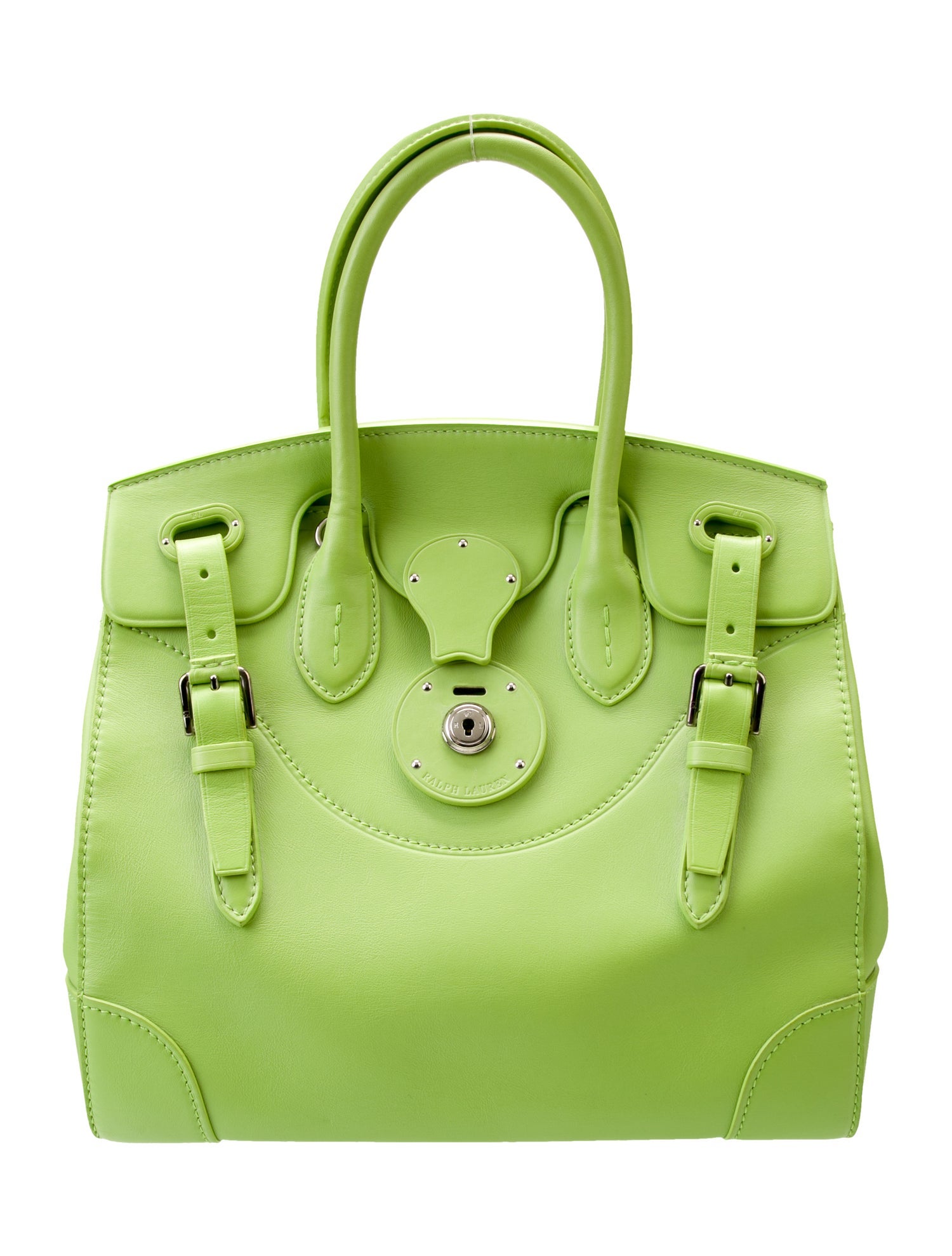 Ralph Lauren Collection Leather Top Handle Bag