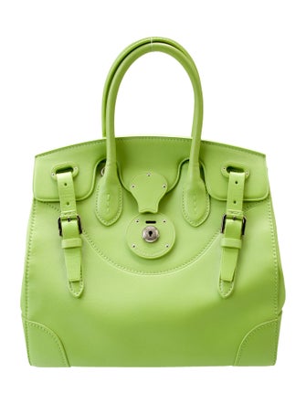Ralph Lauren Collection Leather Top Handle Bag
