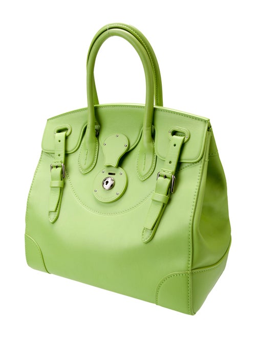 Ralph Lauren Collection Leather Top Handle Bag