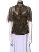 Ralph Lauren Collection Silk Printed Blouse