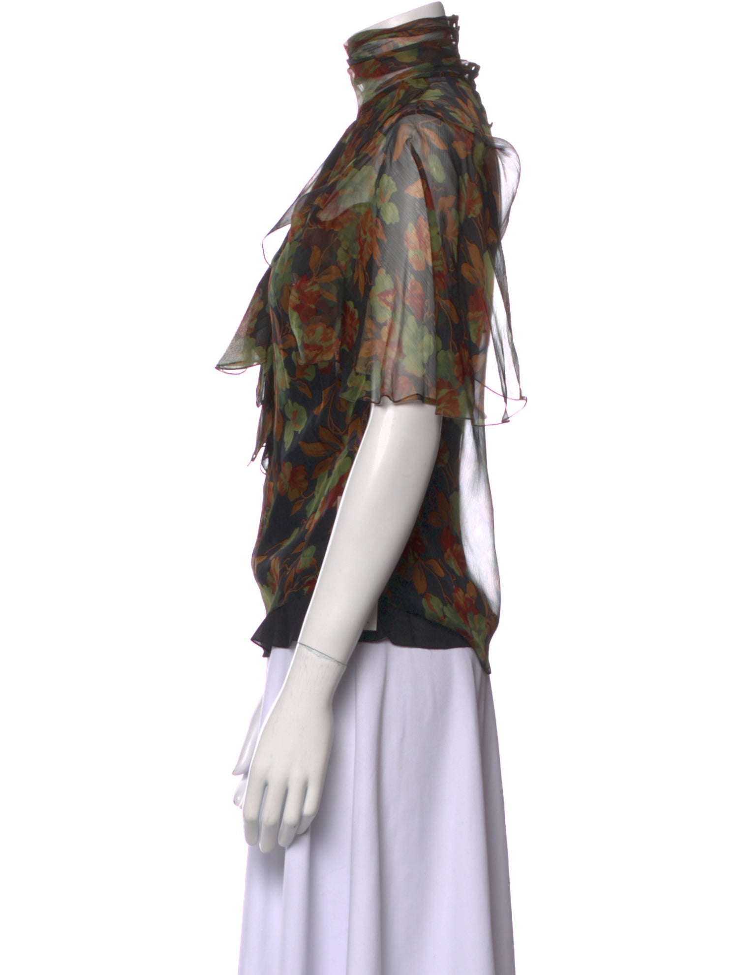 Ralph Lauren Collection Silk Printed Blouse