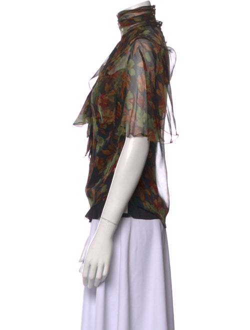 Ralph Lauren Collection Silk Printed Blouse