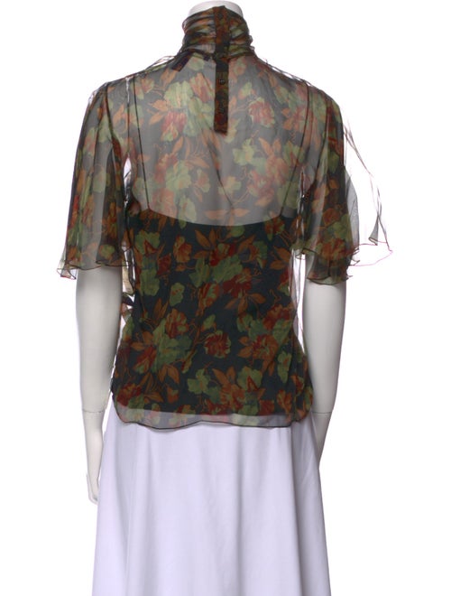 Ralph Lauren Collection Silk Printed Blouse