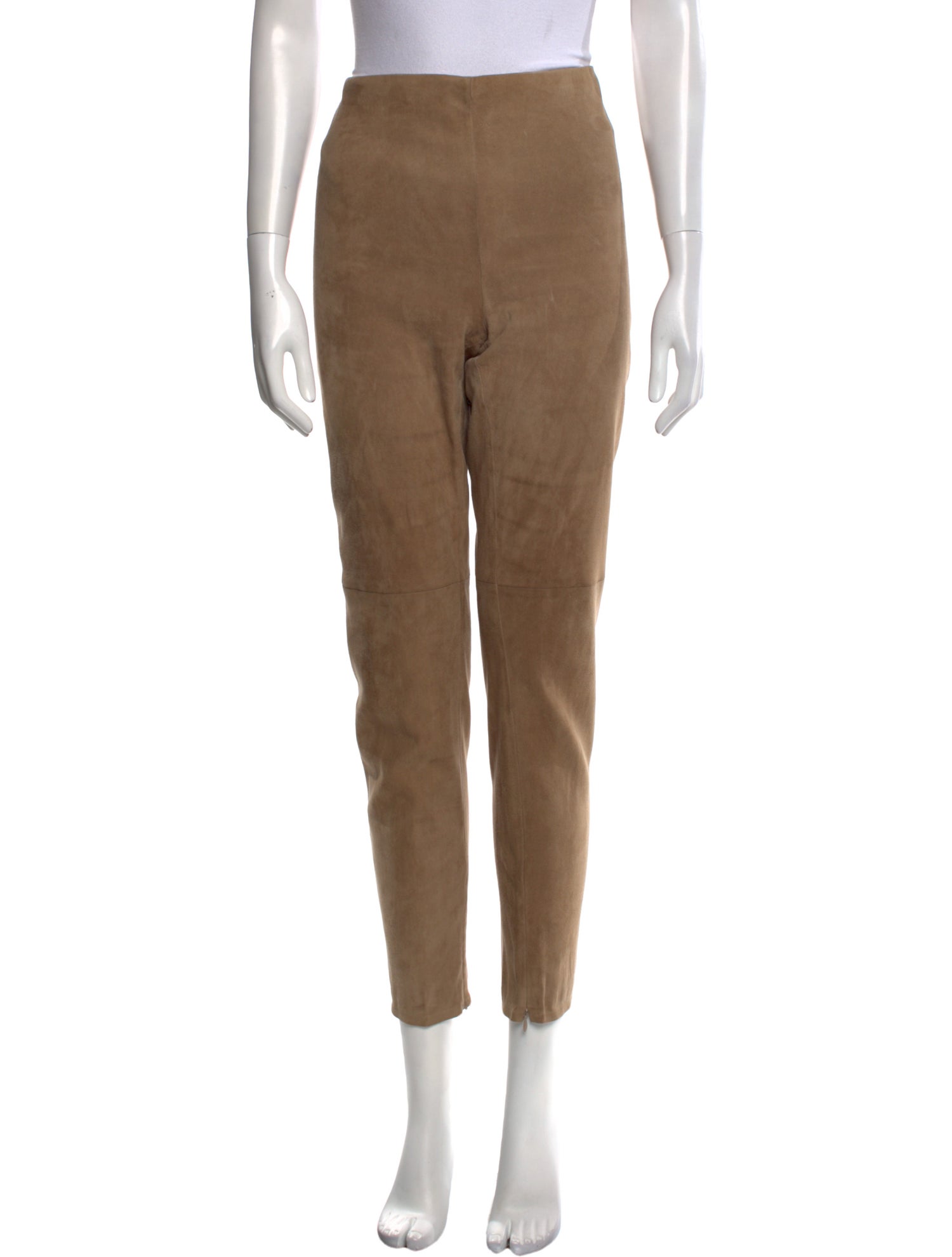 Ralph Lauren Collection Suede Skinny Leg Pants