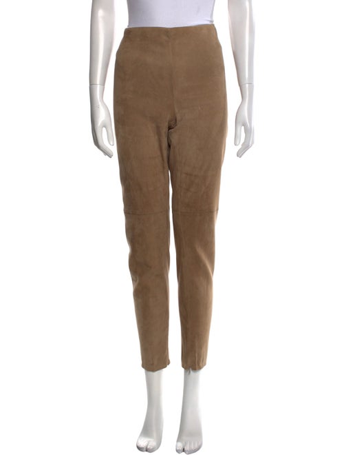Ralph Lauren Collection Suede Skinny Leg Pants