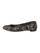 Ralph Lauren Collection Canvas Printed Ballet Flats