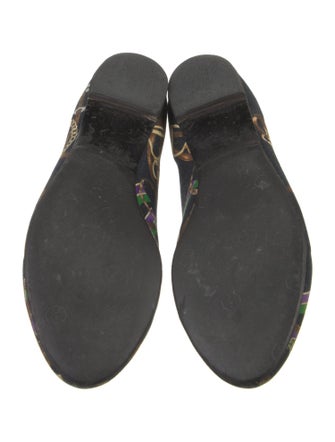 Ralph Lauren Collection Canvas Printed Ballet Flats