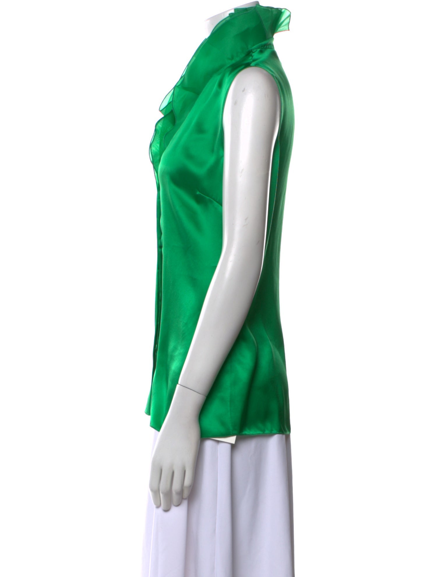 Ralph Lauren Collection Silk V-Neck Blouse