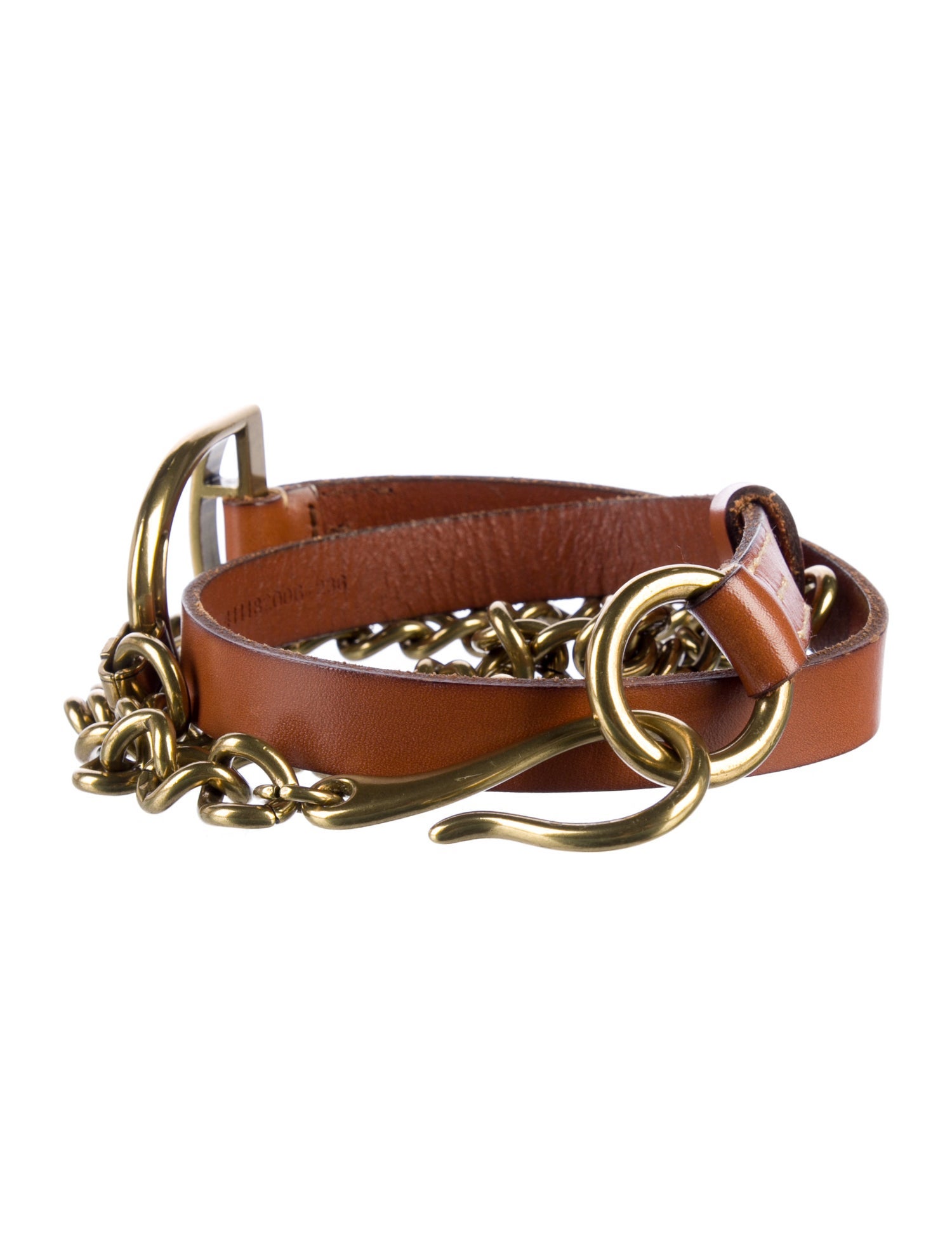 Ralph Lauren Collection Skinny Leather Belt