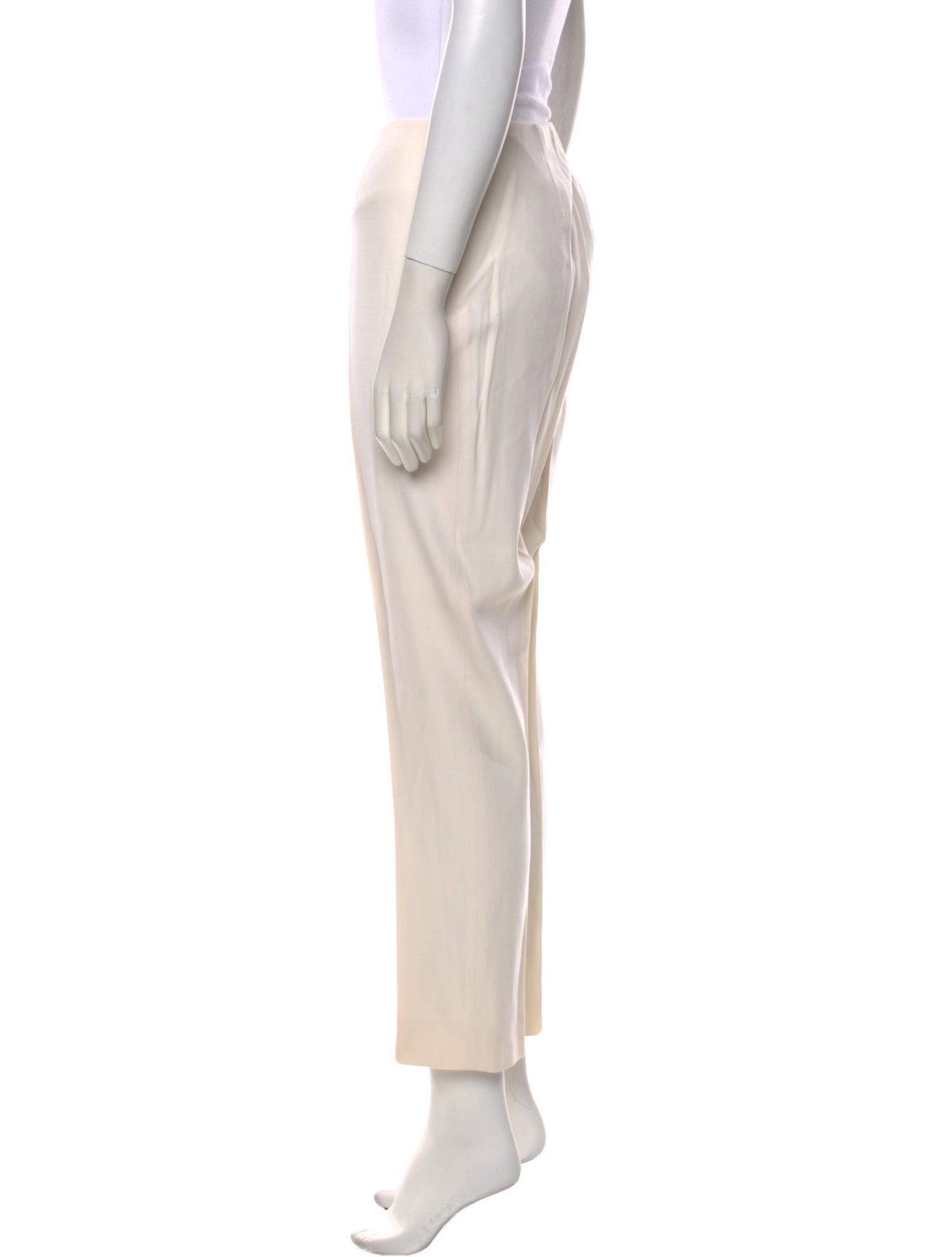 Ralph Lauren Collection Silk Straight Leg Pants