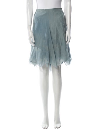 Ralph Lauren Collection Silk Knee-Length Skirt