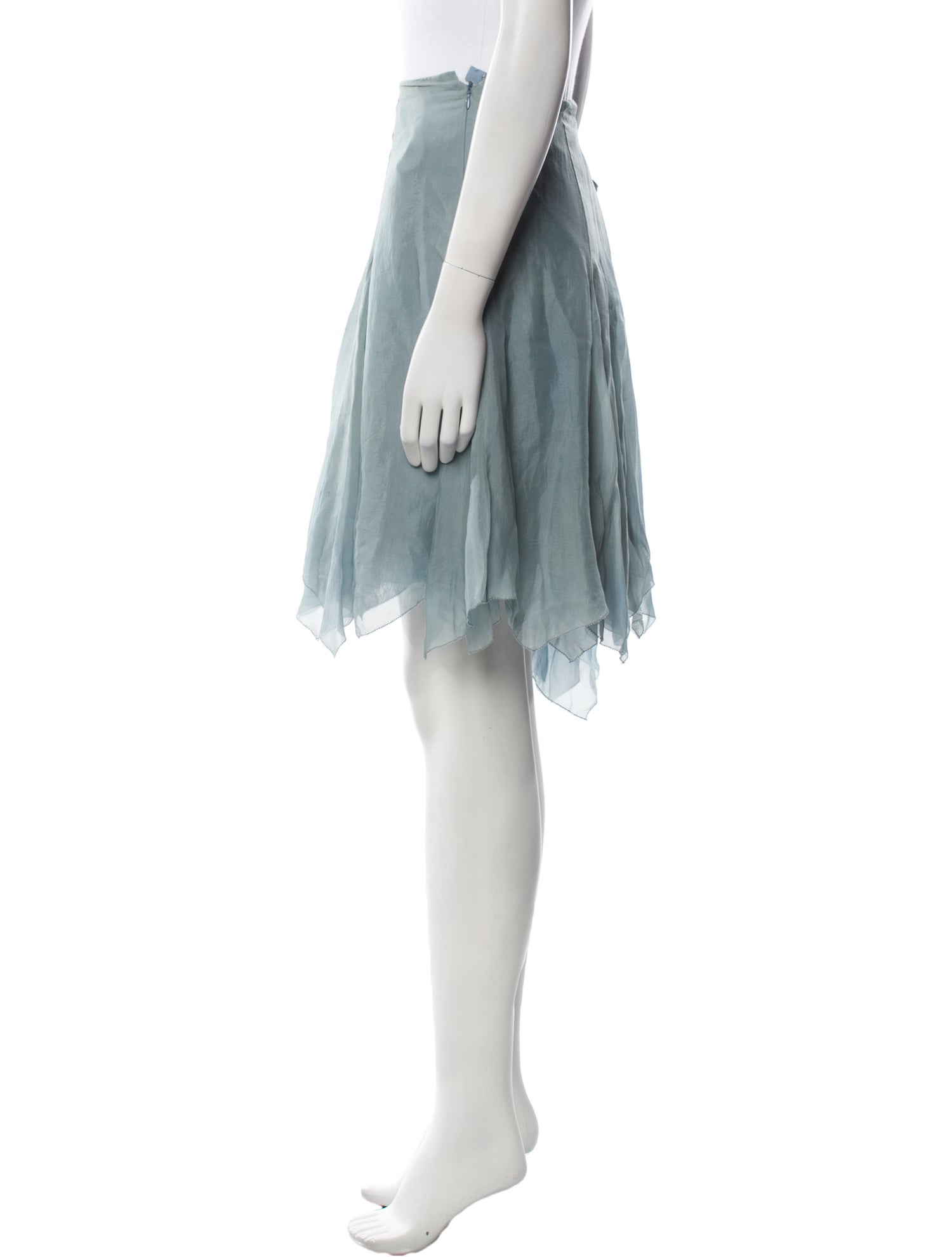 Ralph Lauren Collection Silk Knee-Length Skirt