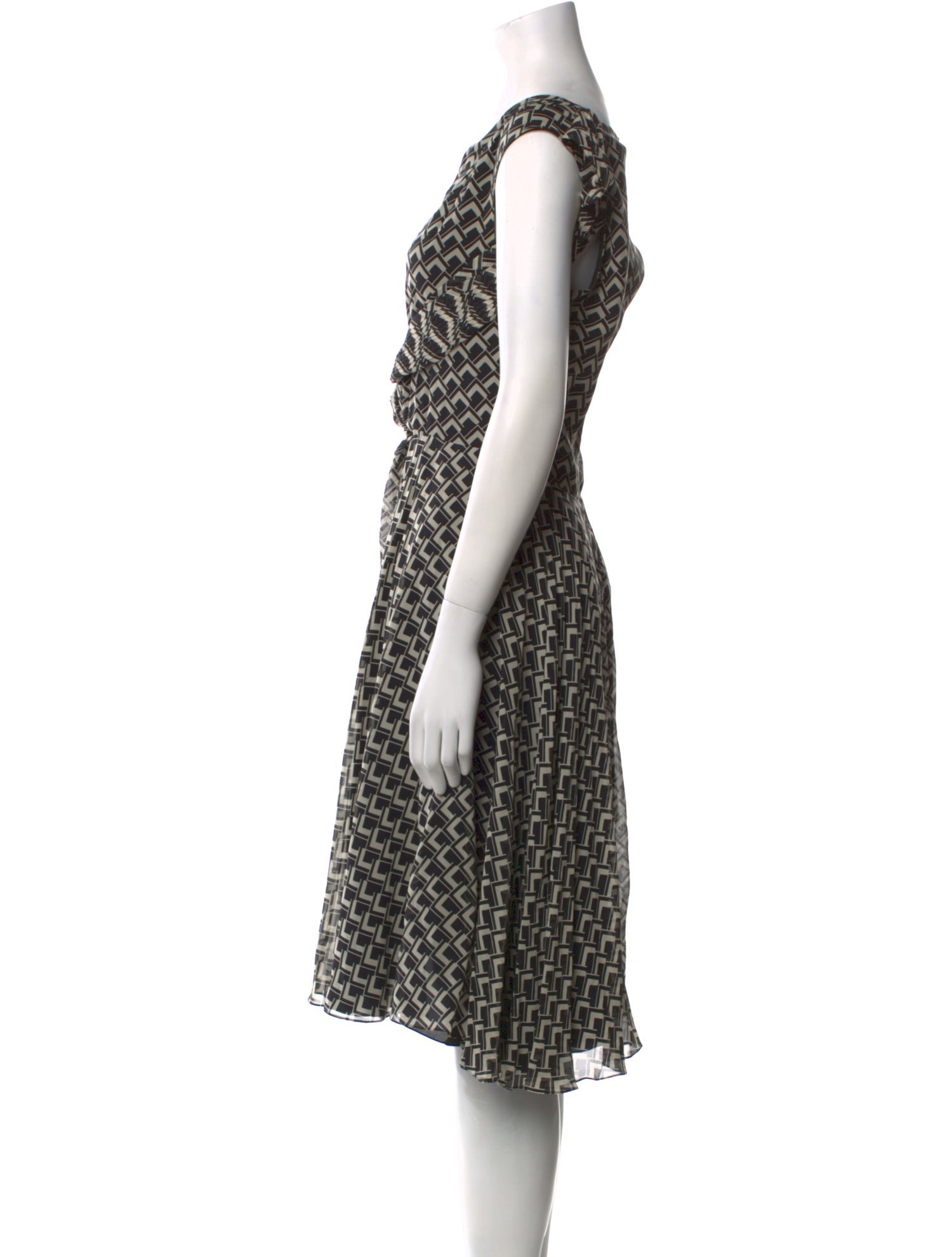 Ralph Lauren Collection Silk Midi Length Dress