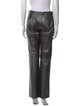 Ralph Lauren Collection Leather Straight Leg Pants